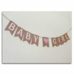 Baby shower bunting for Girls