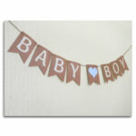 Baby shower bunting