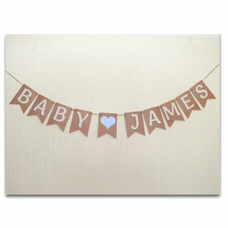 Personalised Baby Shower Bunting