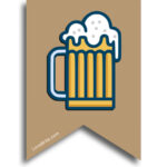 Beer mug pub theme bunting