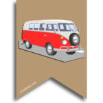 Campervan retro theme bunting