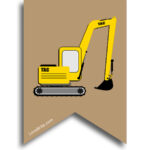 Digger theme bunting