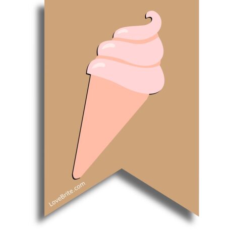Ice cream bunting
