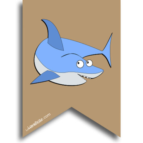 Shark theme bunting
