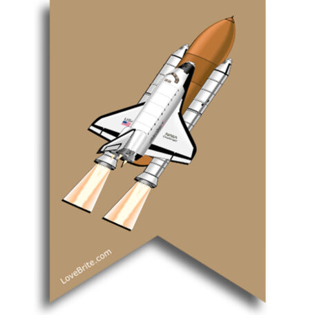 Space shuttle theme bunting