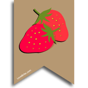Strawberry theme decoration