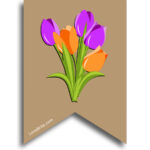 Tulip Dutch flower theme bunting