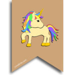 unicorn theme bunting