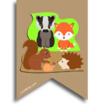 Squirrel Fox Hedgehog bunting