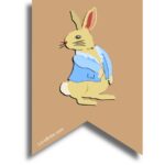 Peter rabbit bunting party decoration