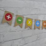 Maths classroom decoration bunting